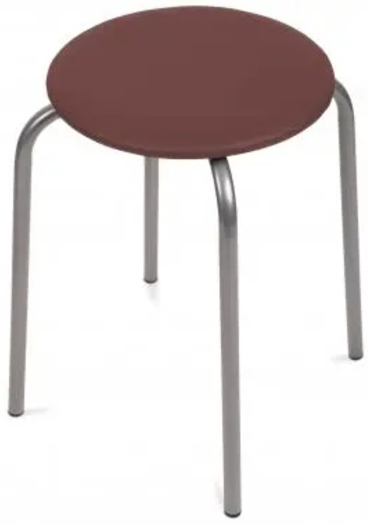 Табурет Nika Эконом ТЭ-2, 46.5x32x32 см, коричневый купить,NaN