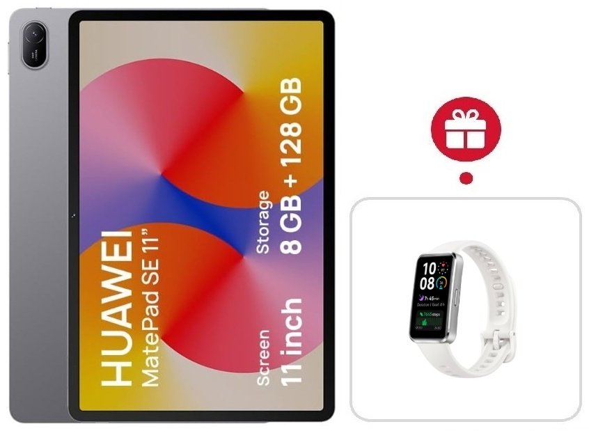 Планшет Huawei MatePad SE AGS6-W09 11 дюйм 8 Гб/128 Гб серый + подарок