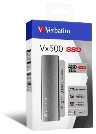Внешний накопитель Verbatim VX500 47443 480 Гб купить,0