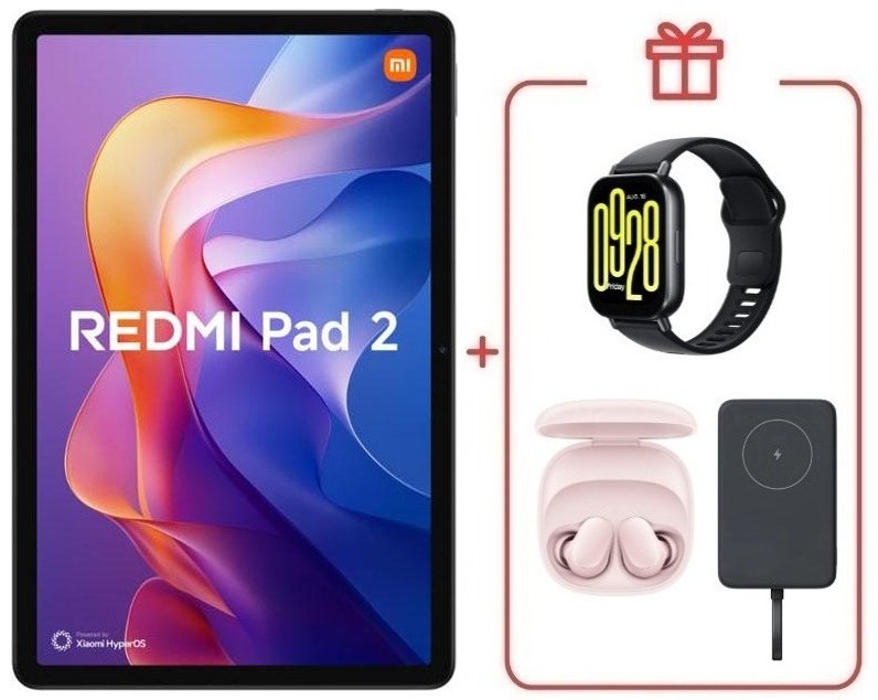 Планшет Redmi Pad 2 4 Гб/128 Гб фиолетовый + подарок