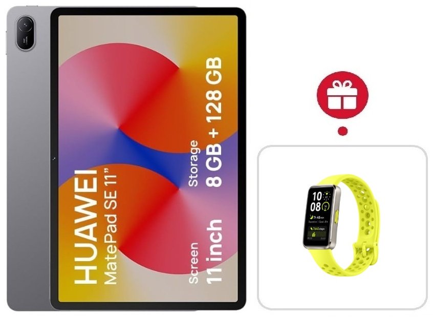Планшет Huawei MatePad SE AGS6-W09 11 дюйм 8 Гб/128 Гб серый + подарок