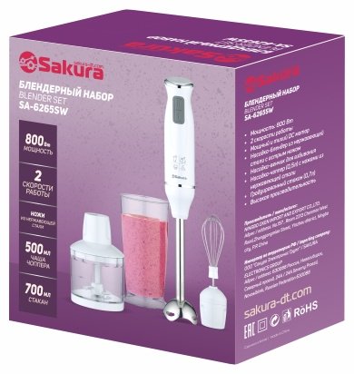Блендер SAKURA SA-6265SW белый купить,0