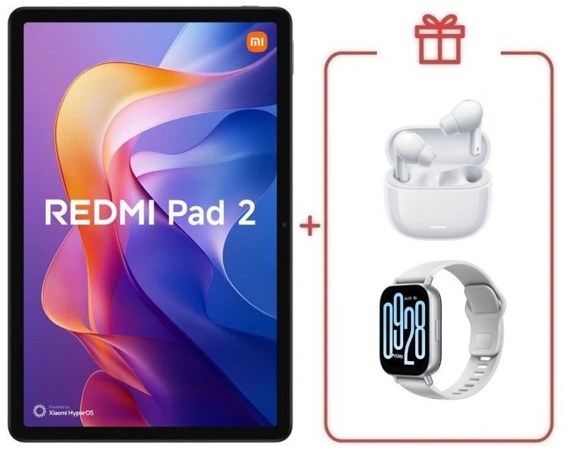 Планшет Redmi Pad 2 11 дюйм 8 Гб/256 Гб фиолетовый + подарок купить,NaN