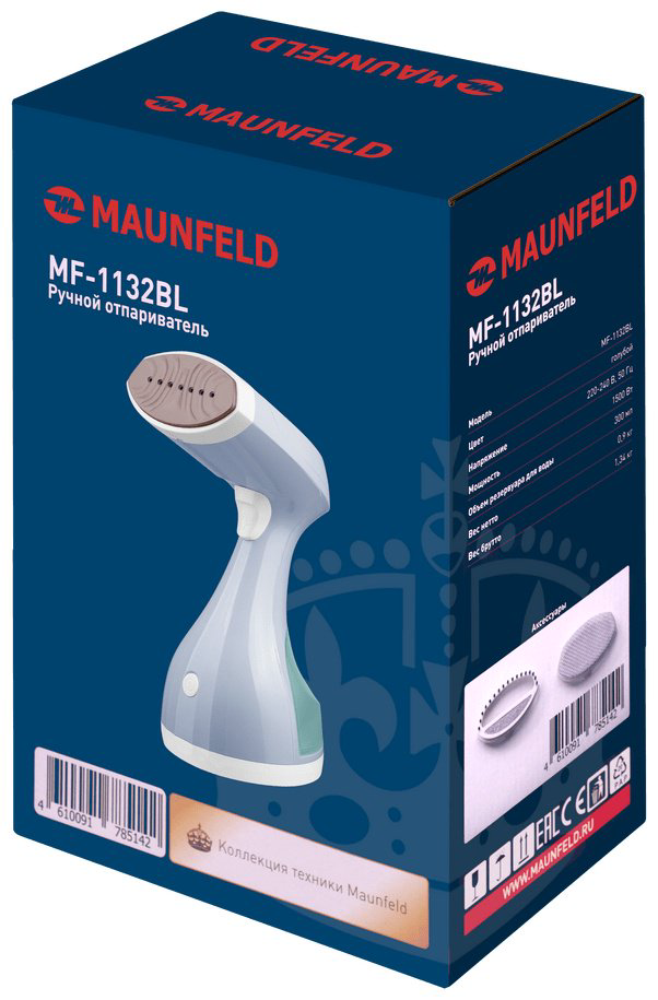 Отпариватель MAUNFELD Ручной отпариватель MF-1132BL синий купить,26866