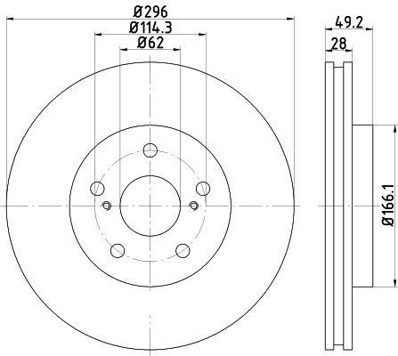 Диски Nisshinbo передние ND1057K купить,NaN
