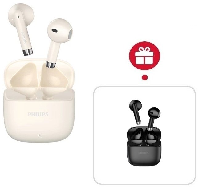 Наушники Philips TAT1020 белый + подарок