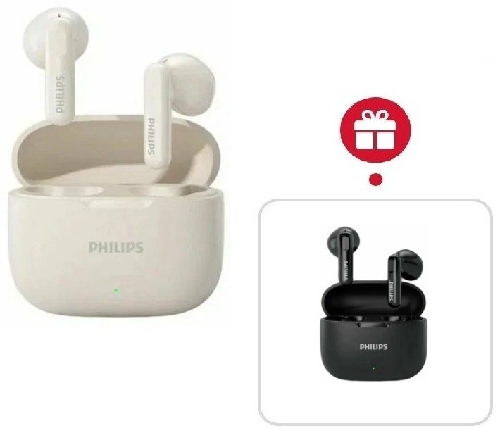 Наушники Philips TAT1220 белый + подарок