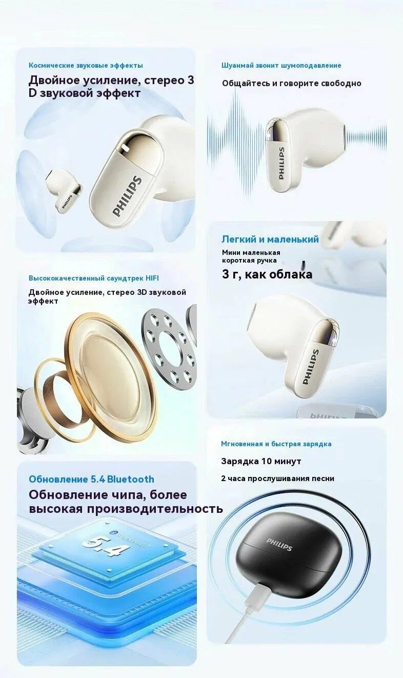 Наушники Philips TAT2169 белый