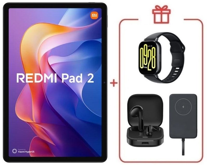 Планшет Redmi Pad 2 4 Гб/128 Гб фиолетовый + подарок