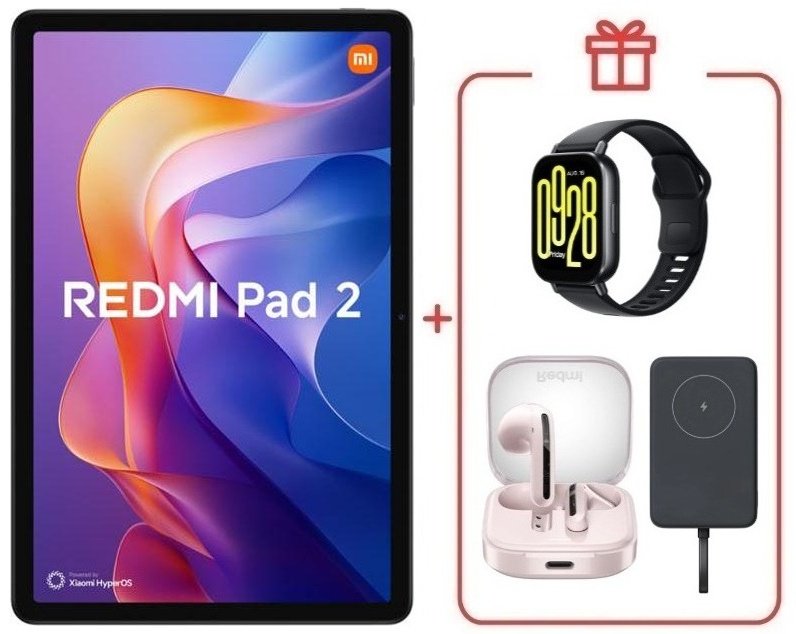 Планшет Redmi Pad 2 4 Гб/128 Гб фиолетовый + подарок