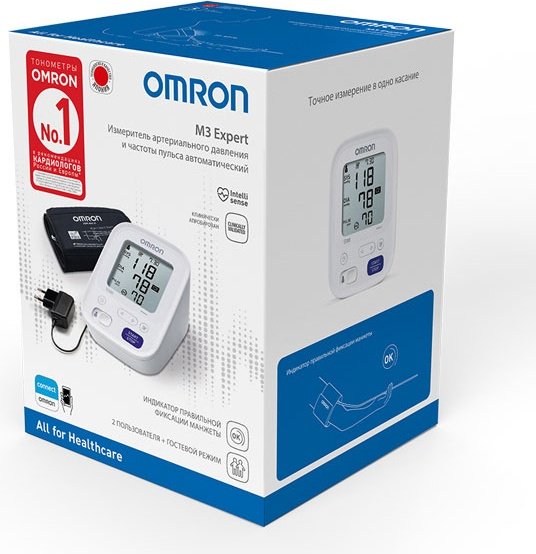Тонометр Omron M3 Expert HEM-7154-ALRU автоматический на плечо - ForteMarket Тонометр Omron M3 Expert HEM-7154-ALRU автоматический на плечо купить,0