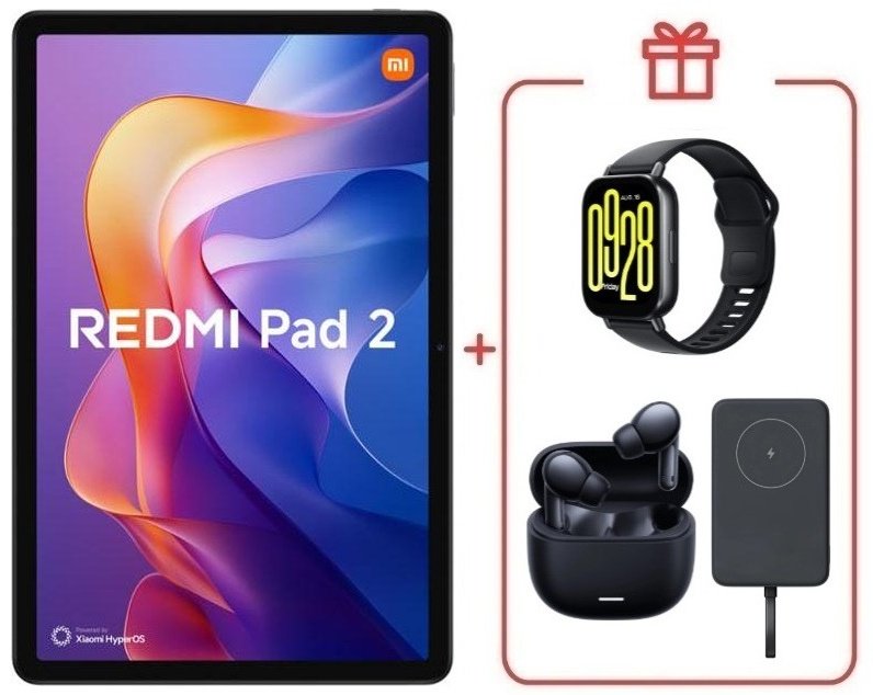Планшет Redmi Pad 2 4 Гб/128 Гб фиолетовый + подарок