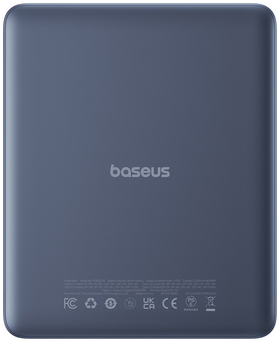 Внешний аккумулятор Baseus Blade2 IE 2C 65W P10063801323-00 12000 мАч синий - ForteMarket Внешний аккумулятор Baseus Blade2 IE 2C 65W P10063801323-00 12000 мАч синий купить,0