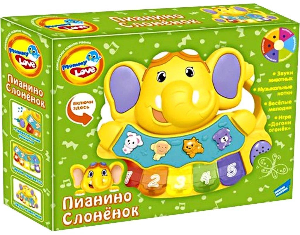 Mommy Love Пианино Слоненок 855-28A - ForteMarket Mommy Love Пианино Слоненок 855-28A купить,0