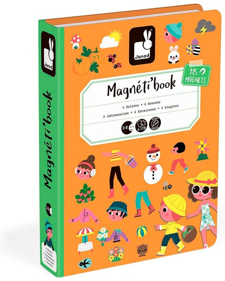 Ardesto J02721 Магнитная книга Janod 4 сезона