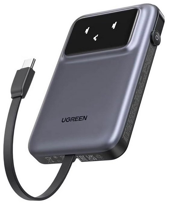 Внешний аккумулятор Ugreen PB511 10000 мАч серый
