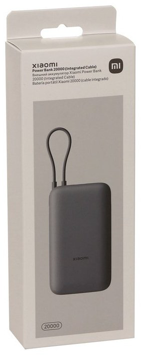 Внешний аккумулятор Xiaomi PB2020MI (BHR9740GL) 20000 мАч серый купить,NaN