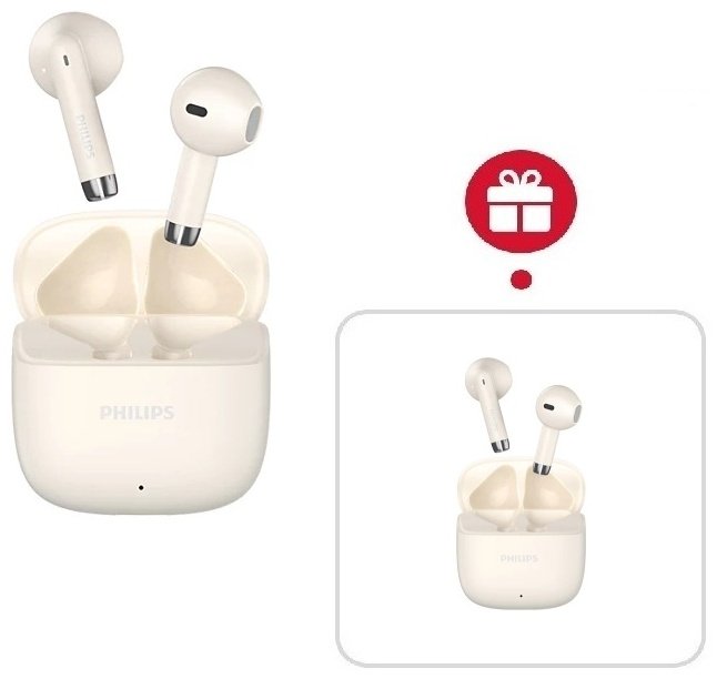 Наушники Philips TAT1020 белый + подарок