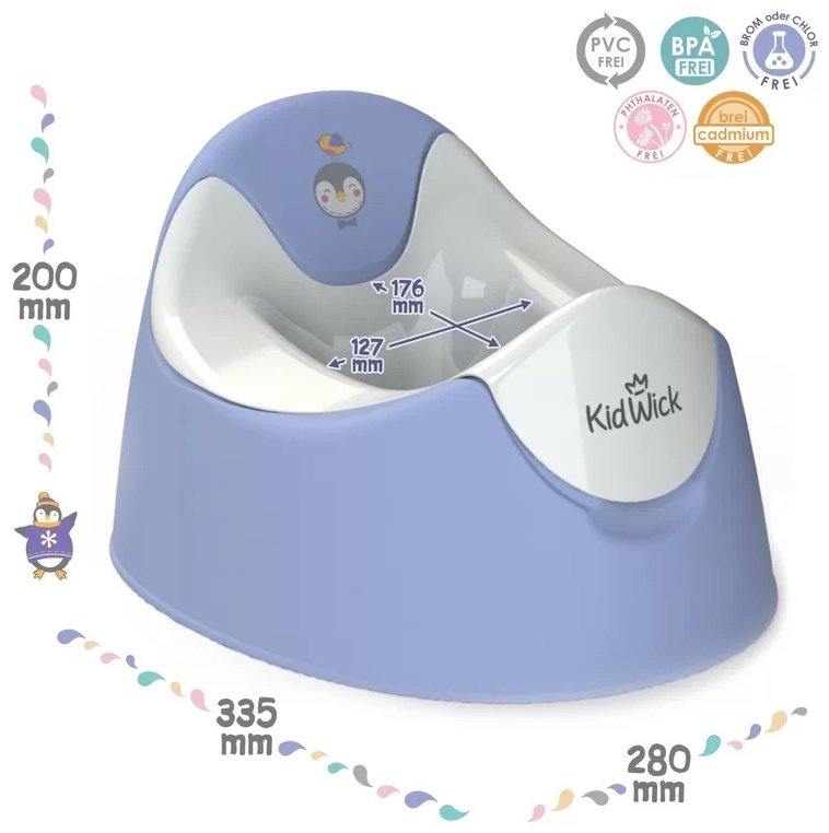 Горшок Kidwick УТS00027730 белый, фиолетовый купить,0