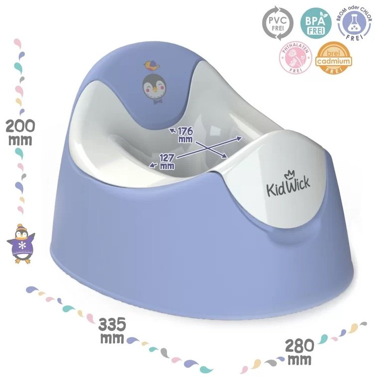 Горшок Kidwick УТS00027730 белый, фиолетовый купить,NaN