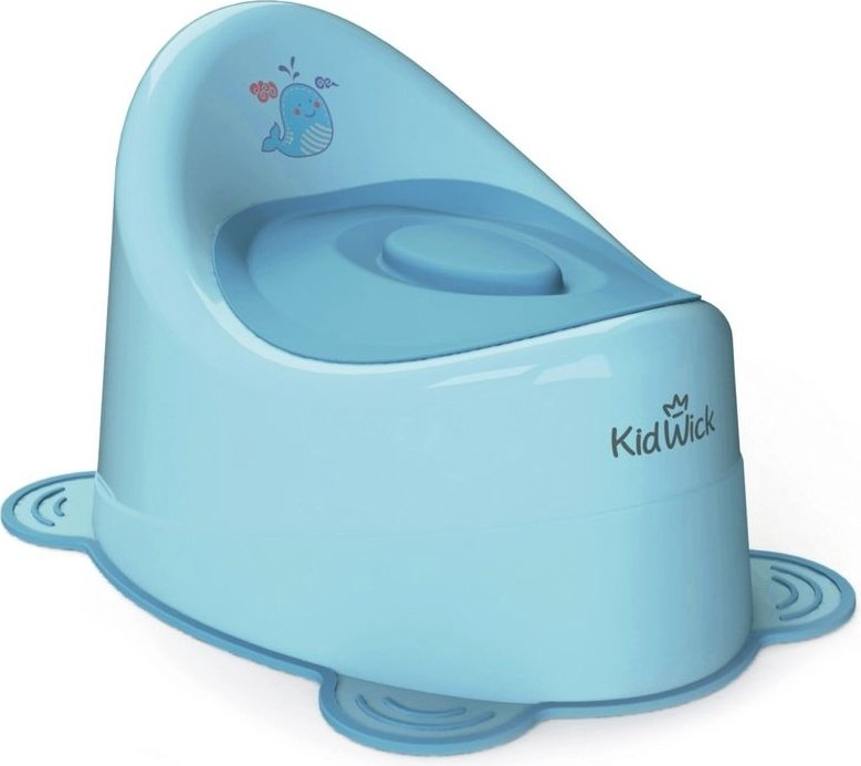 Горшок Kidwick МП Улитка, голубой с темно-голубой крышкой купить,NaN