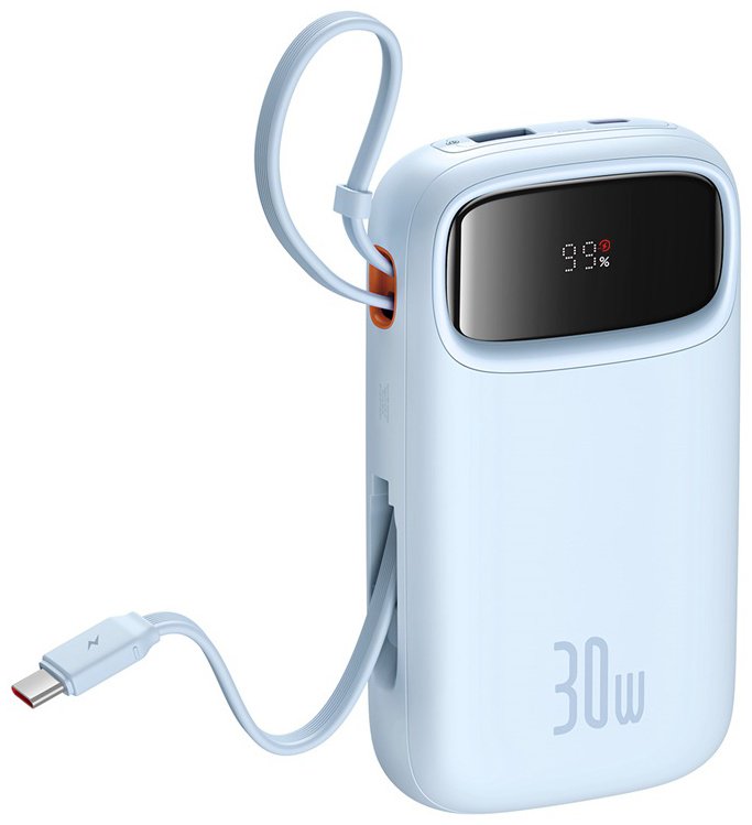 Внешний аккумулятор Baseus QPow2 20000 мАч голубой - ForteMarket Внешний аккумулятор Baseus QPow2 20000 мАч голубой купить,0