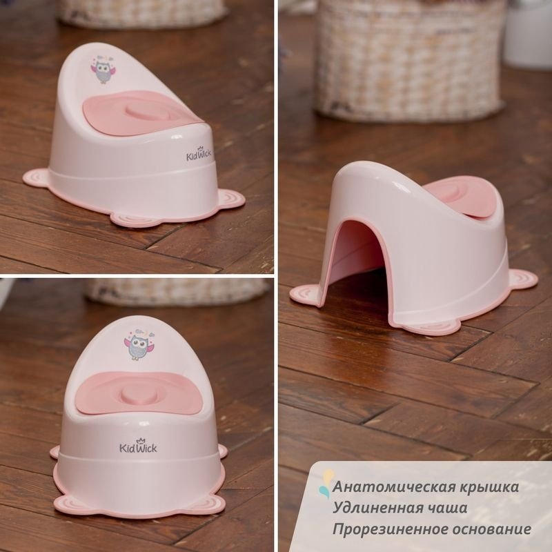 Горшок Kidwick МП Улитка, розовый с темно-розовой крышкой - ForteMarket Горшок Kidwick МП Улитка, розовый с темно-розовой крышкой купить,0