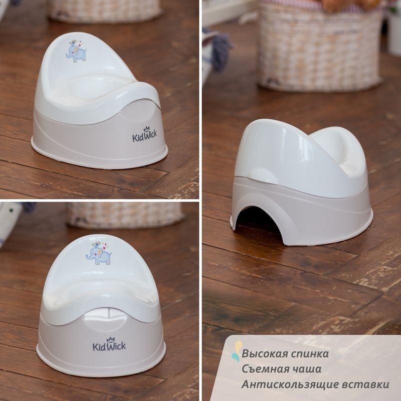 Горшок Kidwick МП Дуэт, серый/белый купить,0