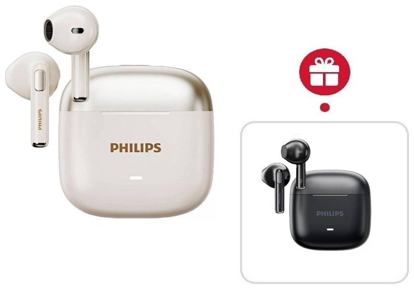 Наушники Philips TAT1420 белый + подарок
