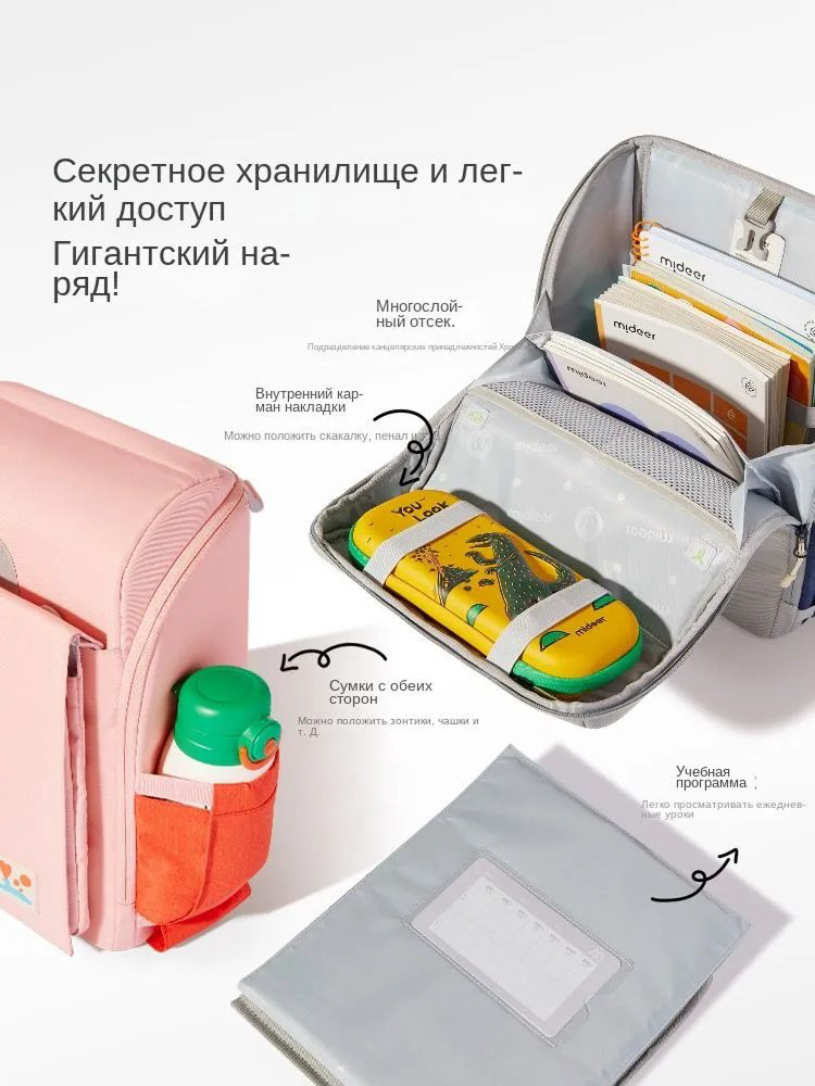 Рюкзак MiDeer нейлон, полиэстер розовый купить,NaN