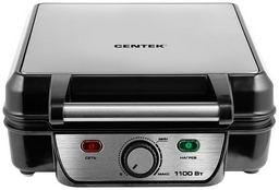 Вафельница CENTEK CT-1453 серебристый