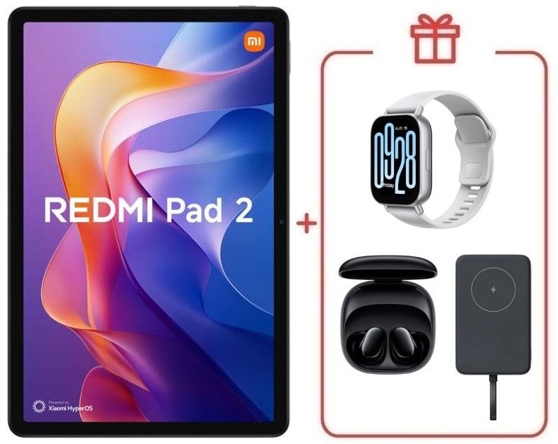 Планшет Redmi Pad 2 4 Гб/128 Гб фиолетовый + подарок