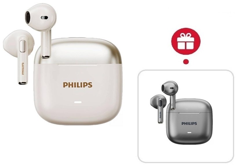 Наушники Philips TAT1420 белый + подарок