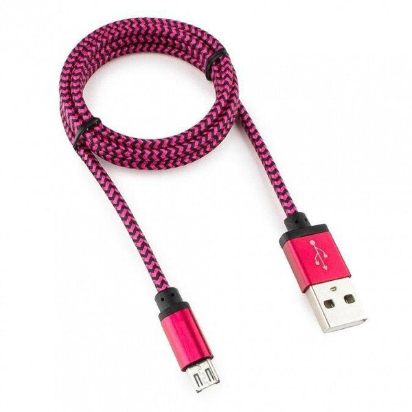 Кабель Cablexpert CC-mUSB2pe1m 1м фиолетовый купить,1090