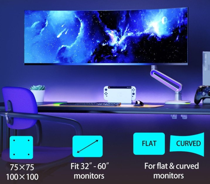 Крепление для монитора North Bayou G70 серый - ForteMarket Крепление для монитора North Bayou G70 серый купить,0