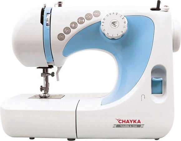 Швейная машина CHAYKA 210 белый, синий купить,NaN