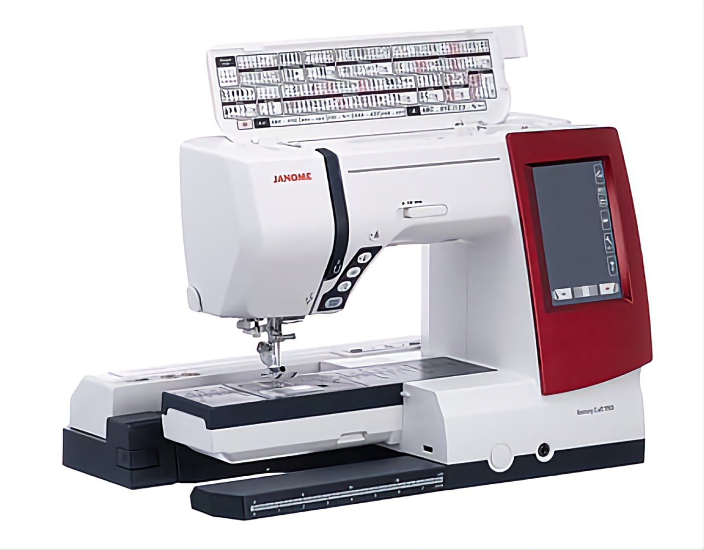 Швейная машина Janome Memory Craft 9900 белый, красный - ForteMarket Швейная машина Janome Memory Craft 9900 белый, красный купить,0