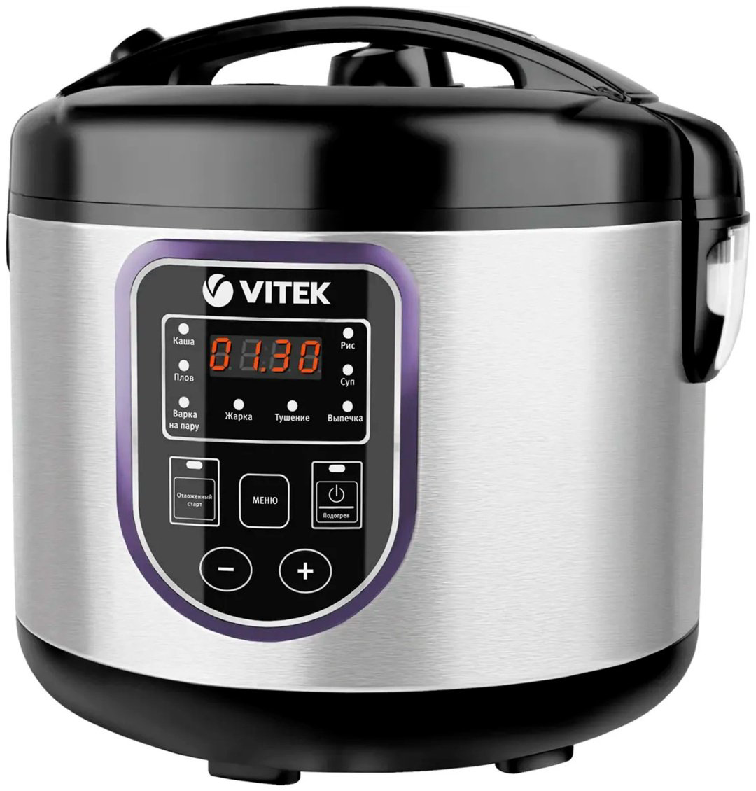 Мультиварка Vitek VT-4202 черный, серебристый купить,NaN