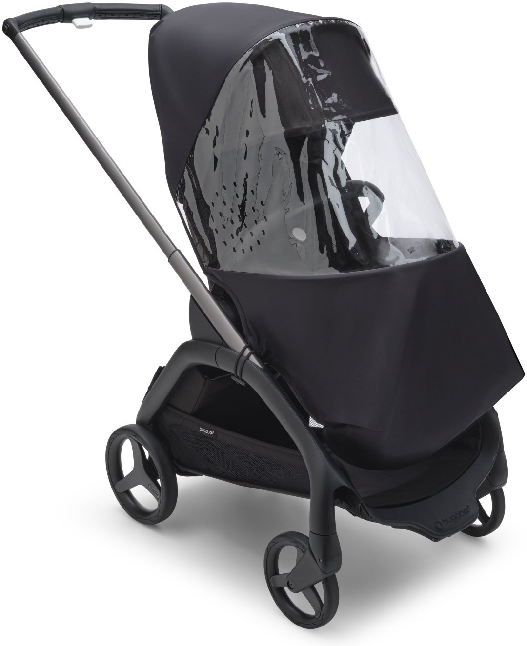 Дождевик для коляски Bugaboo черный, прозрачный купить,0