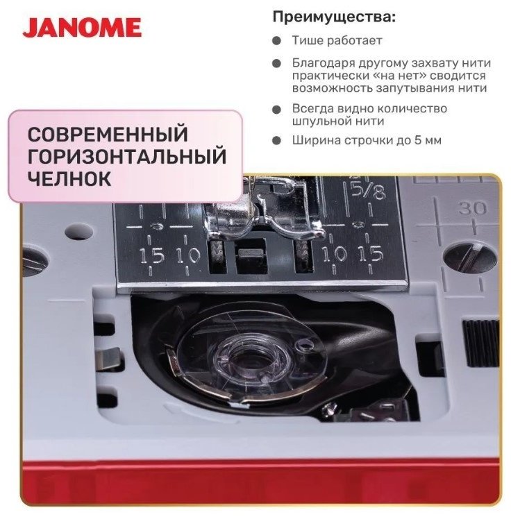 Швейная машина Janome TM30 бордовый купить,NaN