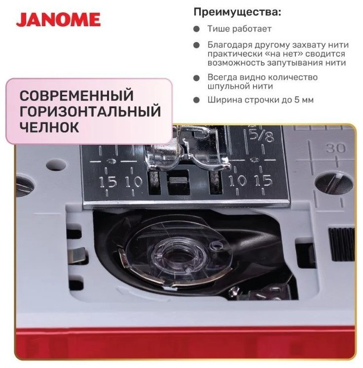 Швейная машина Janome TM30 бордовый купить,NaN