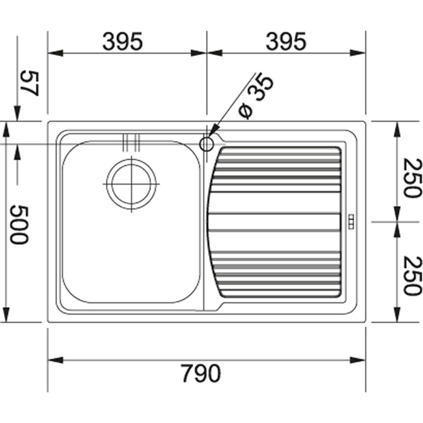 Кухонная мойка Franke LLX 611 R серебристая купить,NaN