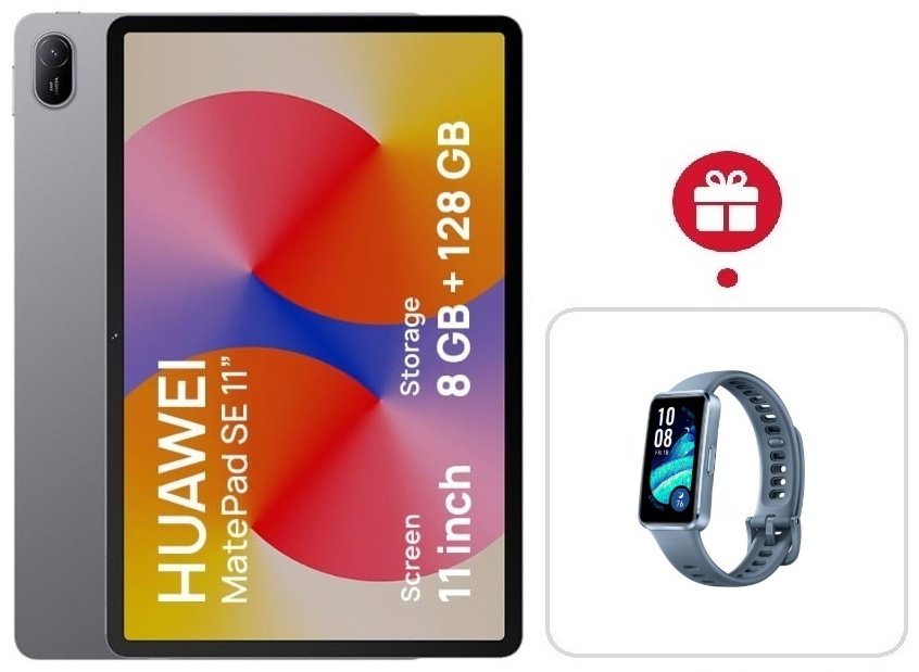 Планшет Huawei MatePad SE AGS6-W09 11 дюйм 8 Гб/128 Гб серый + подарок купить,NaN