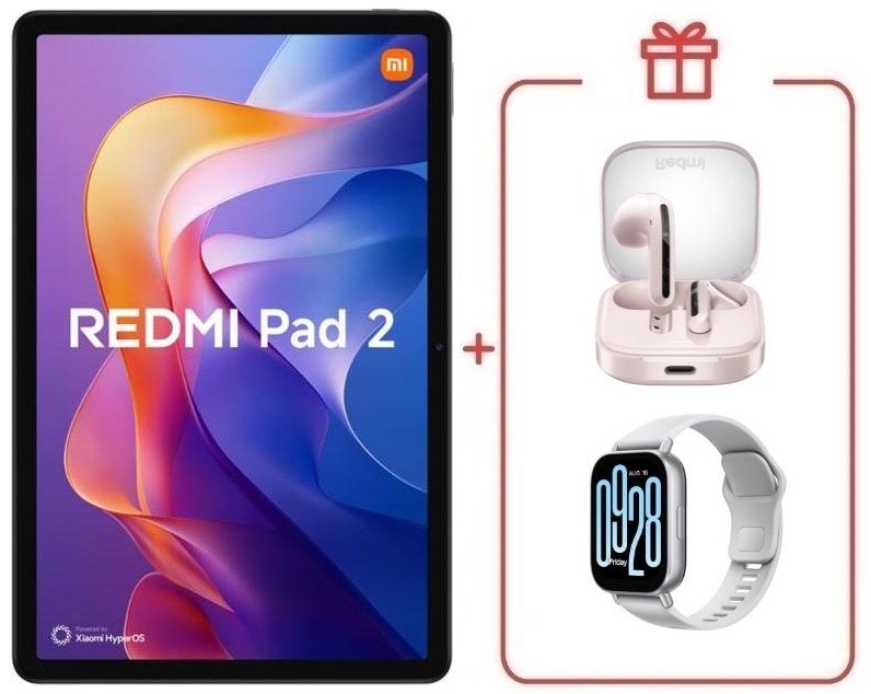 Планшет Redmi Pad 2 11 дюйм 8 Гб/256 Гб фиолетовый + подарок купить,NaN