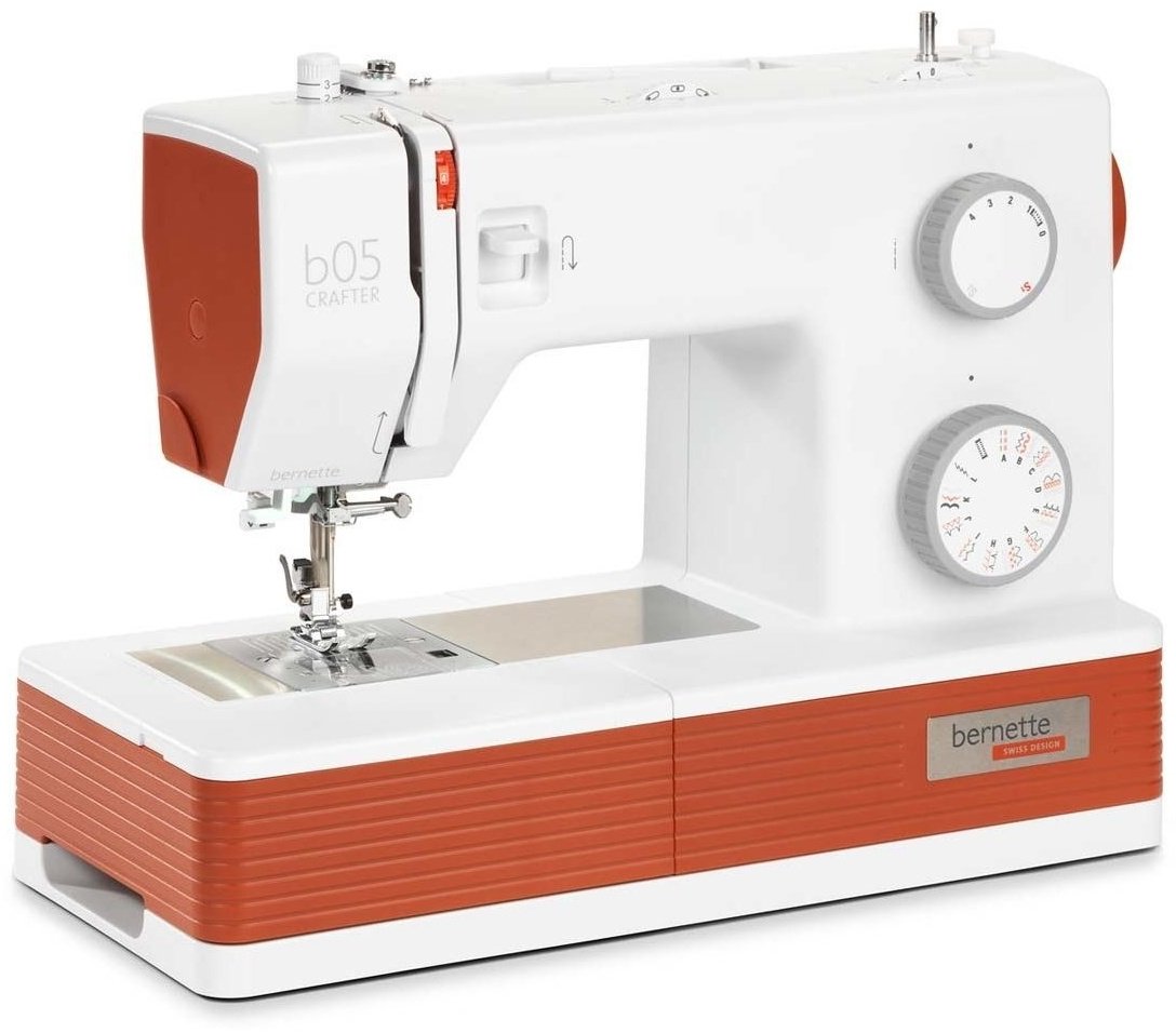 Швейная машина Bernina Bernette B05 Crafter белый, оранжевый