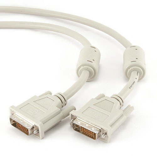 Кабель Cablexpert CC-DVI2-10 DVI-D dual link 25M/25M 3.0м белый купить,NaN