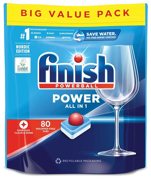 Таблетки Finish POWER ALL IN One 80 шт