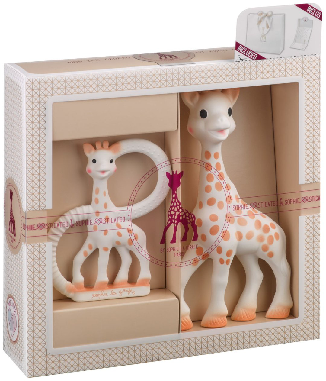 Прорезыватели Sophie la girafe 000001, 2 шт, бежевый купить,NaN