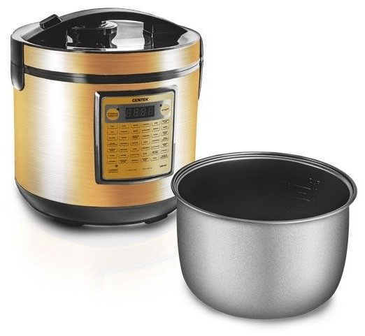 Мультиварка CENTEK CT-1495 черный, золотистый
