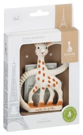 Прорезыватель Sophie la girafe 010318, 1 шт, коричневый, бежевый